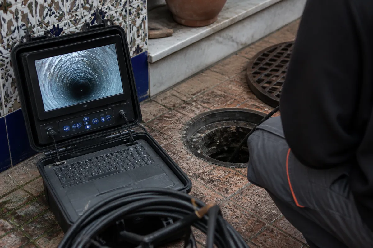Inspección con cámara TV HD del interior de una tubería y localización de arqueta oculta en Zaragoza