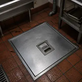 Separador de grasa de una cocina en Zaragoza preparado para vaciado y tratamiento